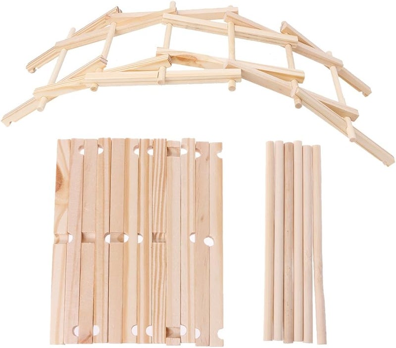 Bridge Pathfinders Wooden Construction Model Kit Building Blocks Kids Toy Soft Stacking Blocks Baby - Image 1